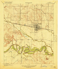 Iowa Park 1918 topographic map thumbnail
