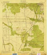 Humble 1919 topographic map preview