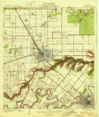Harlingen 1932 topographic map thumbnail