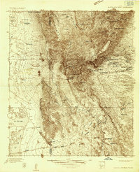Guadalupe Peak 1933 topographic map thumbnail
