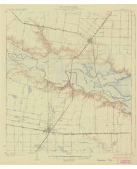 Robstown 1925 topographic map preview