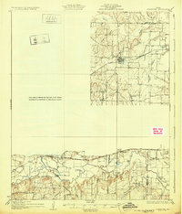 Grapevine 1931 topographic map preview