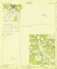 Paint Rock 1932 topographic map thumbnail