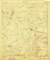 Llano 1887 topographic map preview