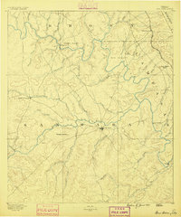 San Saba 1885 topographic map thumbnail