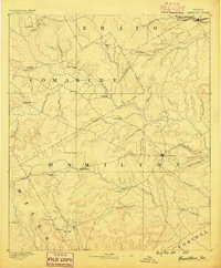 Hamilton 1888 topographic map thumbnail