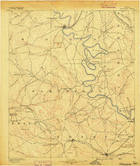Granbury 1889 topographic map thumbnail