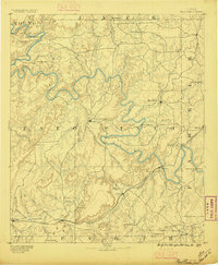 Palo Pinto 1891 topographic map thumbnail