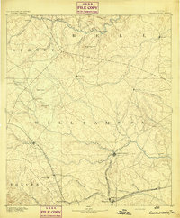 Georgetown 1893 topographic map preview