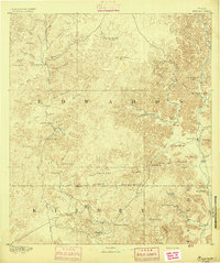 Nueces 1893 topographic map thumbnail