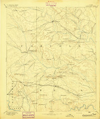 Gatesville 1894 topographic map thumbnail