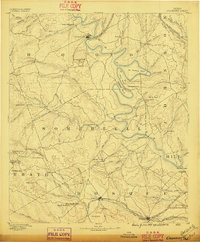 Granbury 1889 topographic map thumbnail