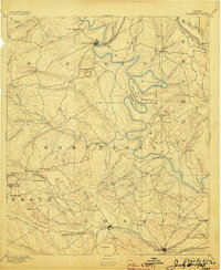 Granbury 1889 topographic map thumbnail