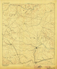 Georgetown 1893 topographic map preview