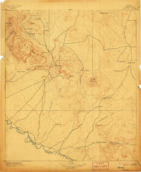 Shafter 1896 topographic map preview