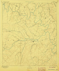 San Saba 1894 topographic map preview