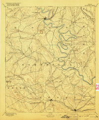 Granbury 1889 topographic map thumbnail