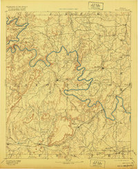 Palo Pinto 1891 topographic map thumbnail