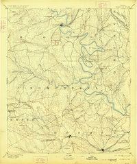 Granbury 1889 topographic map thumbnail