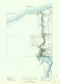 Niagara Falls 1900 topographic map thumbnail