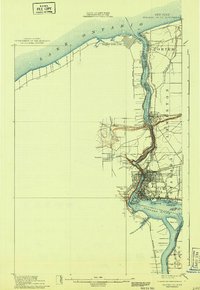 Niagara Falls 1901 topographic map thumbnail