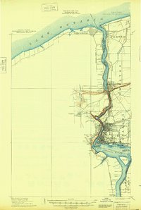 Niagara Falls 1901 topographic map thumbnail