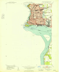 Niagara Falls 1949 topographic map thumbnail