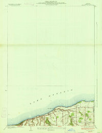 Ninemile Point 1934 topographic map thumbnail