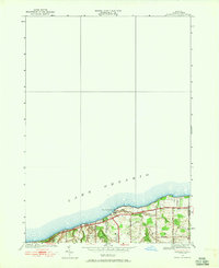 Ninemile Point 1952 topographic map thumbnail