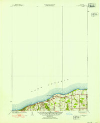 Ninemile Point 1952 topographic map thumbnail