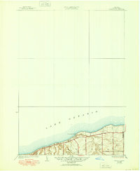 Ninemile Point 1934 topographic map thumbnail