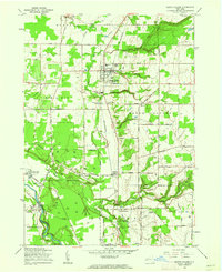 North Collins 1960 topographic map thumbnail