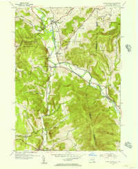 North Pownal 1954 topographic map thumbnail