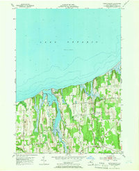 North Wolcott 1953 topographic map thumbnail