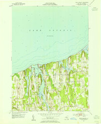 North Wolcott 1953 topographic map thumbnail