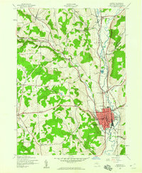 Norwich 1943 topographic map thumbnail