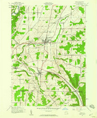Nunda 1943 topographic map thumbnail