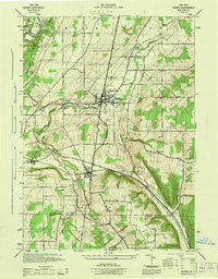 Nunda 1944 topographic map thumbnail