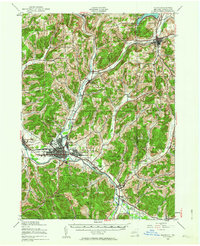 Olean 1938 topographic map thumbnail