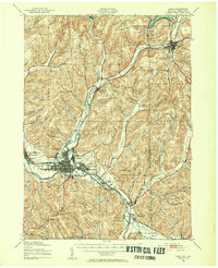 Olean 1938 topographic map thumbnail