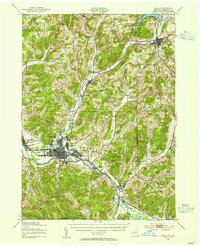 Olean 1938 topographic map thumbnail