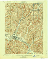 Olean 1943 topographic map thumbnail