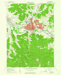 Olean 1961 topographic map thumbnail