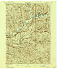 Oneonta 1918 topographic map thumbnail