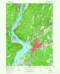 Peekskill 1957 topographic map thumbnail
