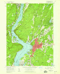 Peekskill 1957 topographic map thumbnail
