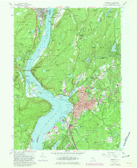 Peekskill 1957 topographic map preview