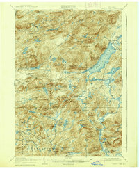 Piseco Lake 1906 topographic map thumbnail
