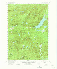 Piseco Lake 1954 topographic map thumbnail