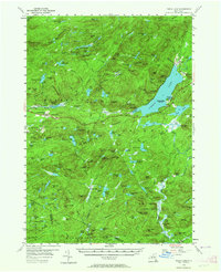 Piseco Lake 1954 topographic map thumbnail